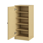 White Ten Pair Solid WoodShoe Storage Cabinet