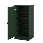 White Ten Pair Solid WoodShoe Storage Cabinet