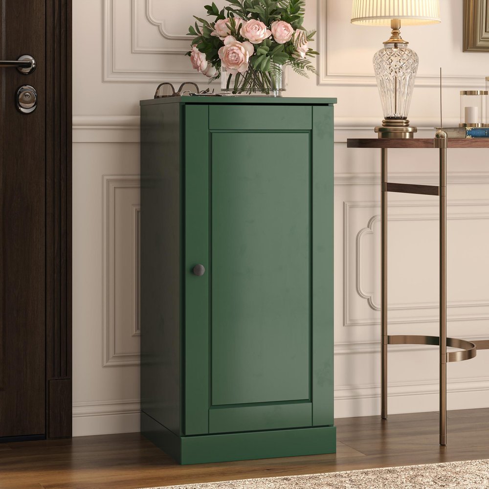 White Ten Pair Solid WoodShoe Storage Cabinet
