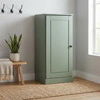 White Ten Pair Solid WoodShoe Storage Cabinet