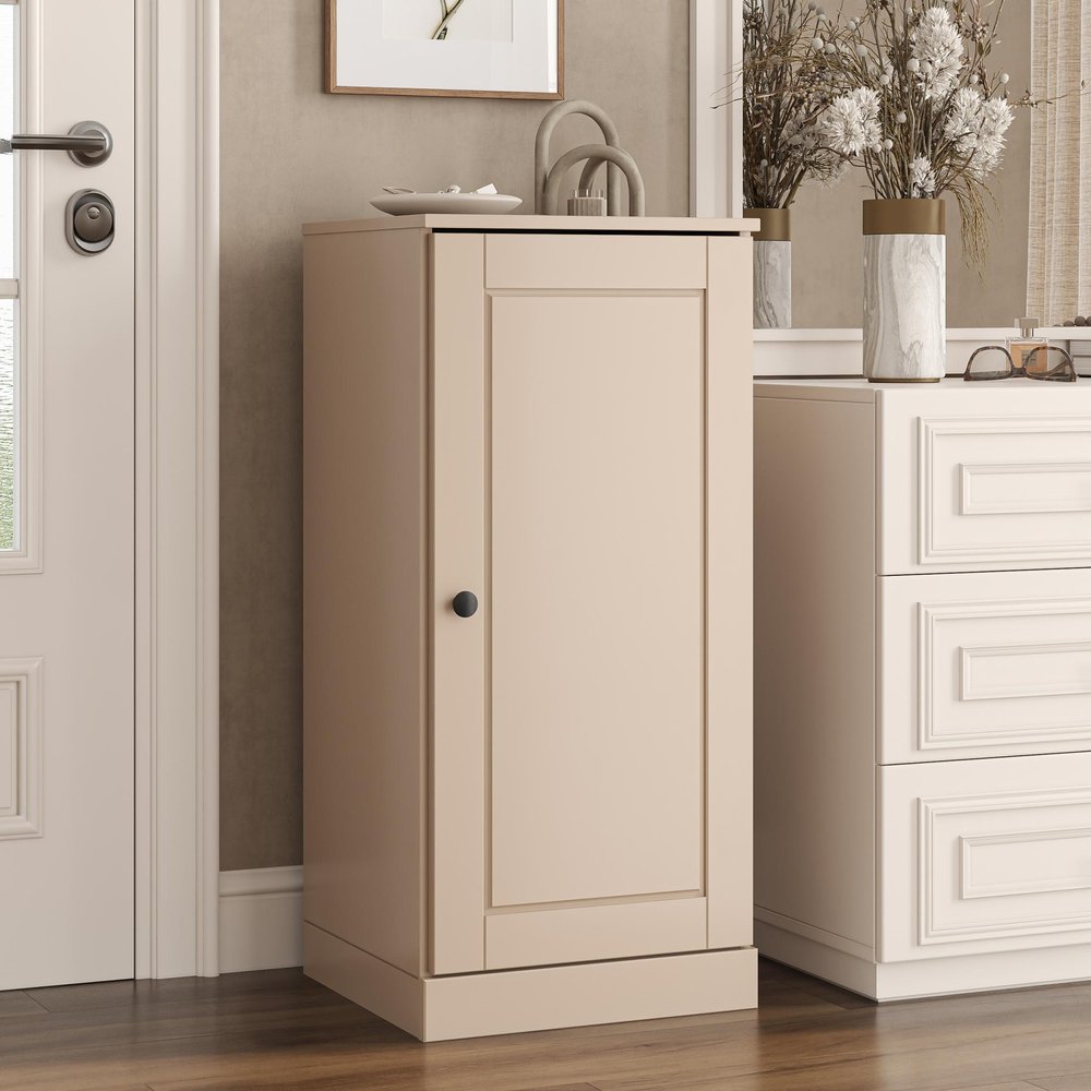 White Ten Pair Solid WoodShoe Storage Cabinet