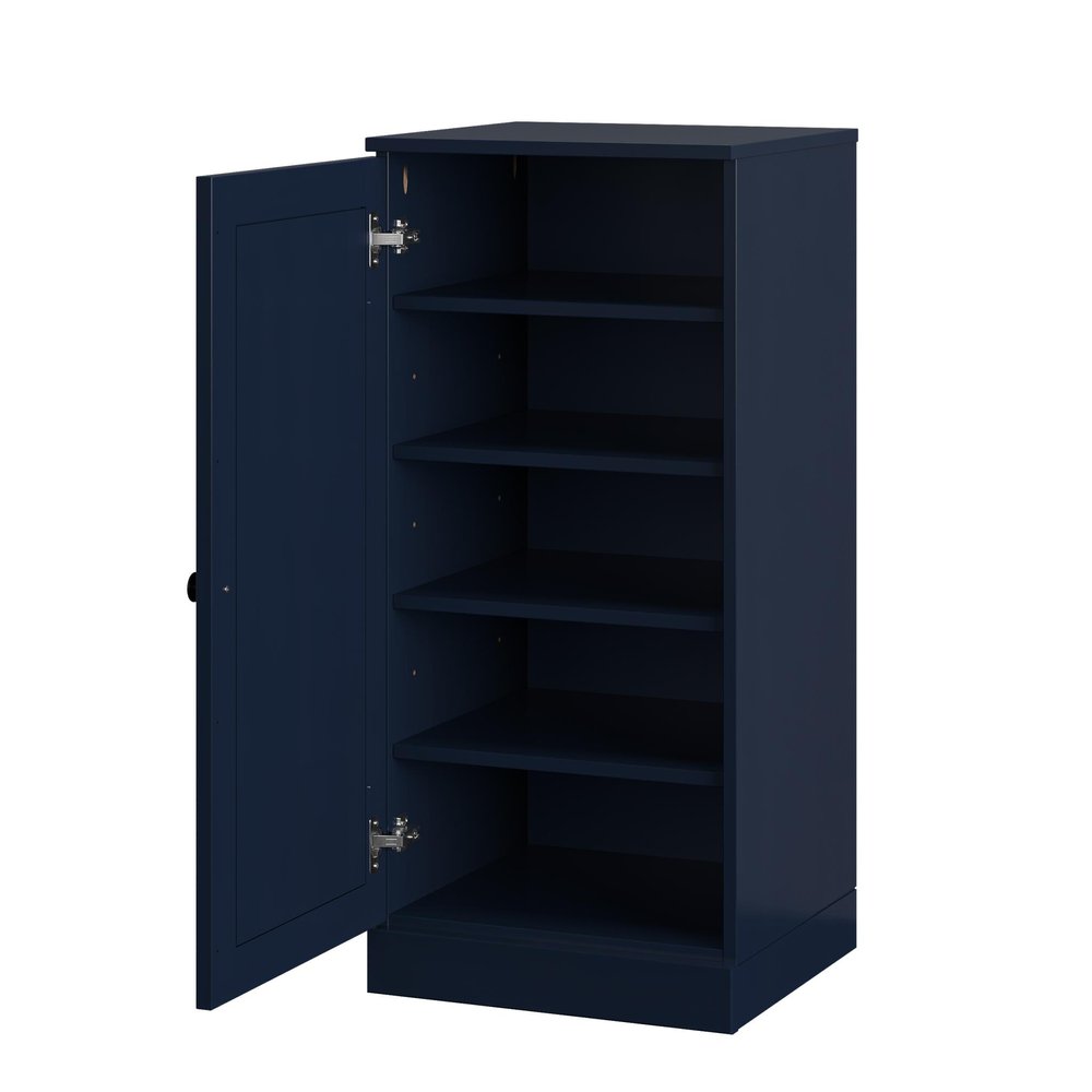 White Ten Pair Solid WoodShoe Storage Cabinet