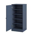 White Ten Pair Solid WoodShoe Storage Cabinet