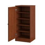 Coffee Ten Pair Solid WoodShoe Storage Cabinet