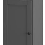 Gray Ten Pair Solid WoodShoe Storage Cabinet