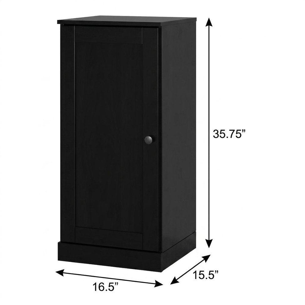 Black Ten Pair Solid WoodShoe Storage Cabinet