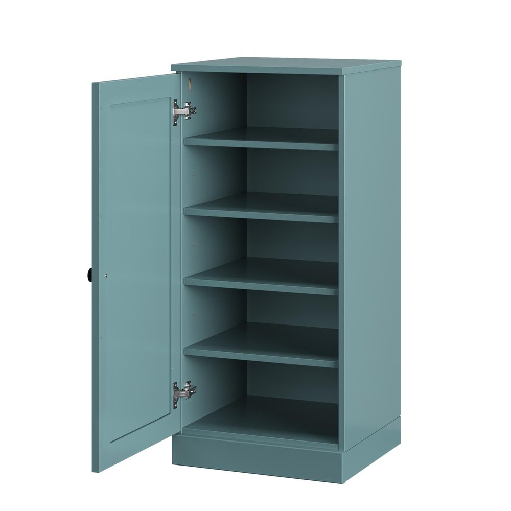 Aqua Ten Pair Solid WoodShoe Storage Cabinet