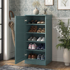 Aqua Ten Pair Solid WoodShoe Storage Cabinet