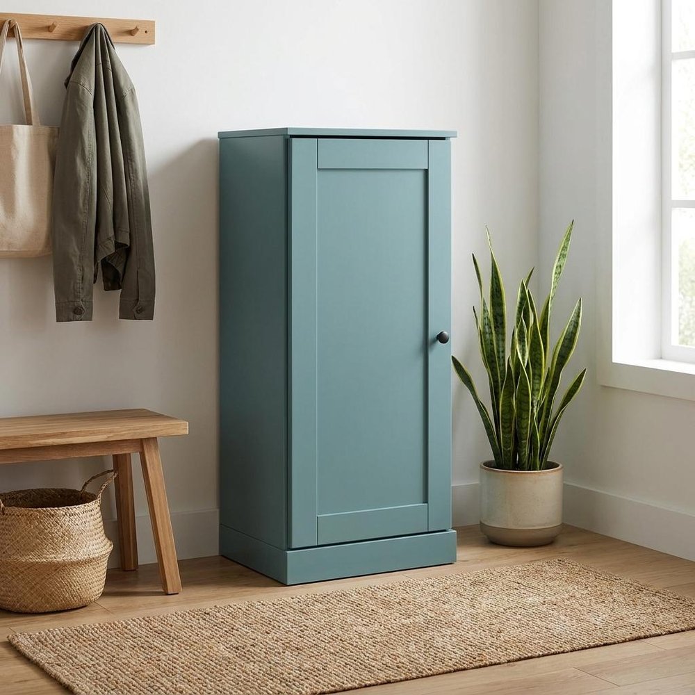 Aqua Ten Pair Solid WoodShoe Storage Cabinet