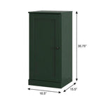 Green Ten Pair Solid WoodShoe Storage Cabinet