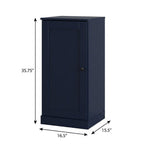 Navy Blue Ten Pair Solid WoodShoe Storage Cabinet