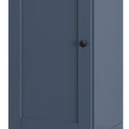 French Blue Ten Pair Solid WoodShoe Storage Cabinet