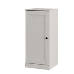 Off White Ten Pair Solid WoodShoe Storage Cabinet
