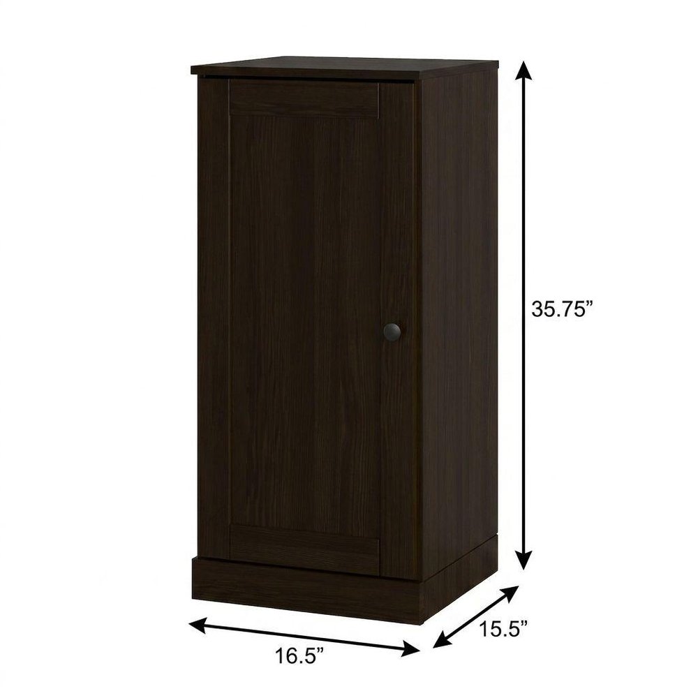 Espresso Ten Pair Solid WoodShoe Storage Cabinet