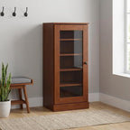 Coffee Ten Pair Solid WoodShoe Storage Cabinet