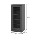 Gray Ten Pair Solid WoodShoe Storage Cabinet