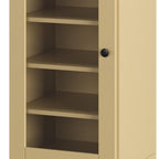 Yellow Ten Pair Solid WoodShoe Storage Cabinet
