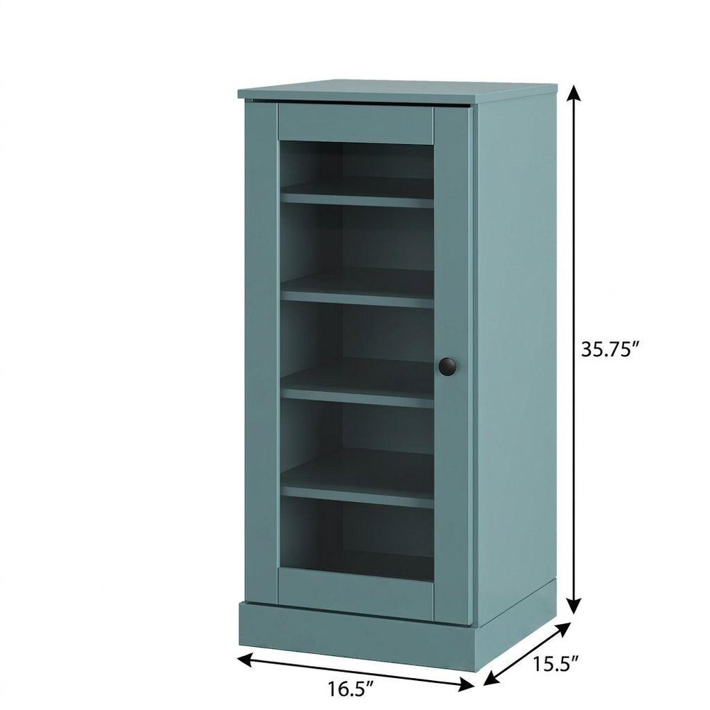 Aqua Ten Pair Solid WoodShoe Storage Cabinet