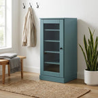 Aqua Ten Pair Solid WoodShoe Storage Cabinet