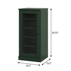 Green Ten Pair Solid WoodShoe Storage Cabinet