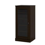 Espresso Ten Pair Solid WoodShoe Storage Cabinet