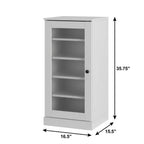 White Ten Pair Solid WoodShoe Storage Cabinet