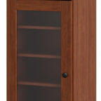 Coffee Ten Pair Solid WoodShoe Storage Cabinet