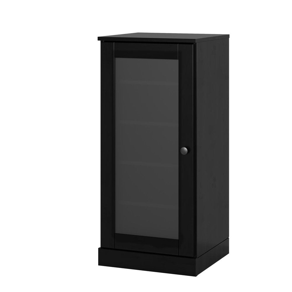 Black Ten Pair Solid WoodShoe Storage Cabinet