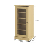Yellow Ten Pair Solid WoodShoe Storage Cabinet