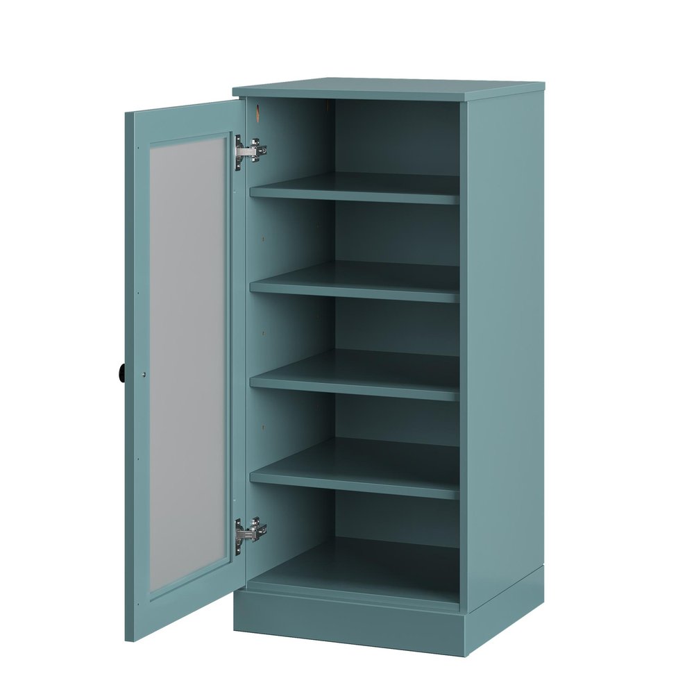 Aqua Ten Pair Solid WoodShoe Storage Cabinet