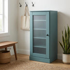 Aqua Ten Pair Solid WoodShoe Storage Cabinet