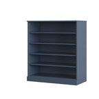 French Blue Twenty Pair Solid WoodShoe Storage Cabinet