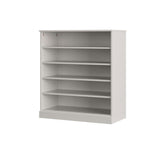 Off White Twenty Pair Solid WoodShoe Storage Cabinet