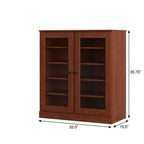 Coffee Twenty Pair Solid WoodShoe Storage Cabinet