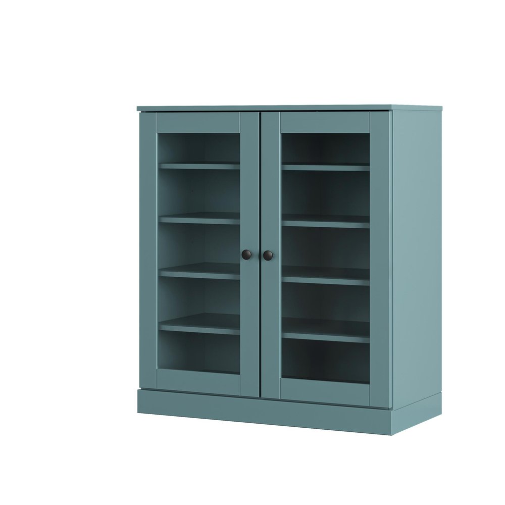 Aqua Twenty Pair Solid WoodShoe Storage Cabinet