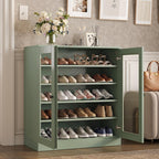 Sage Twenty Pair Solid WoodShoe Storage Cabinet