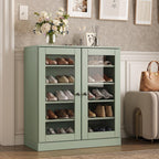 Sage Twenty Pair Solid WoodShoe Storage Cabinet