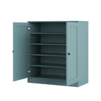 Aqua Twenty Pair Solid WoodShoe Storage Cabinet