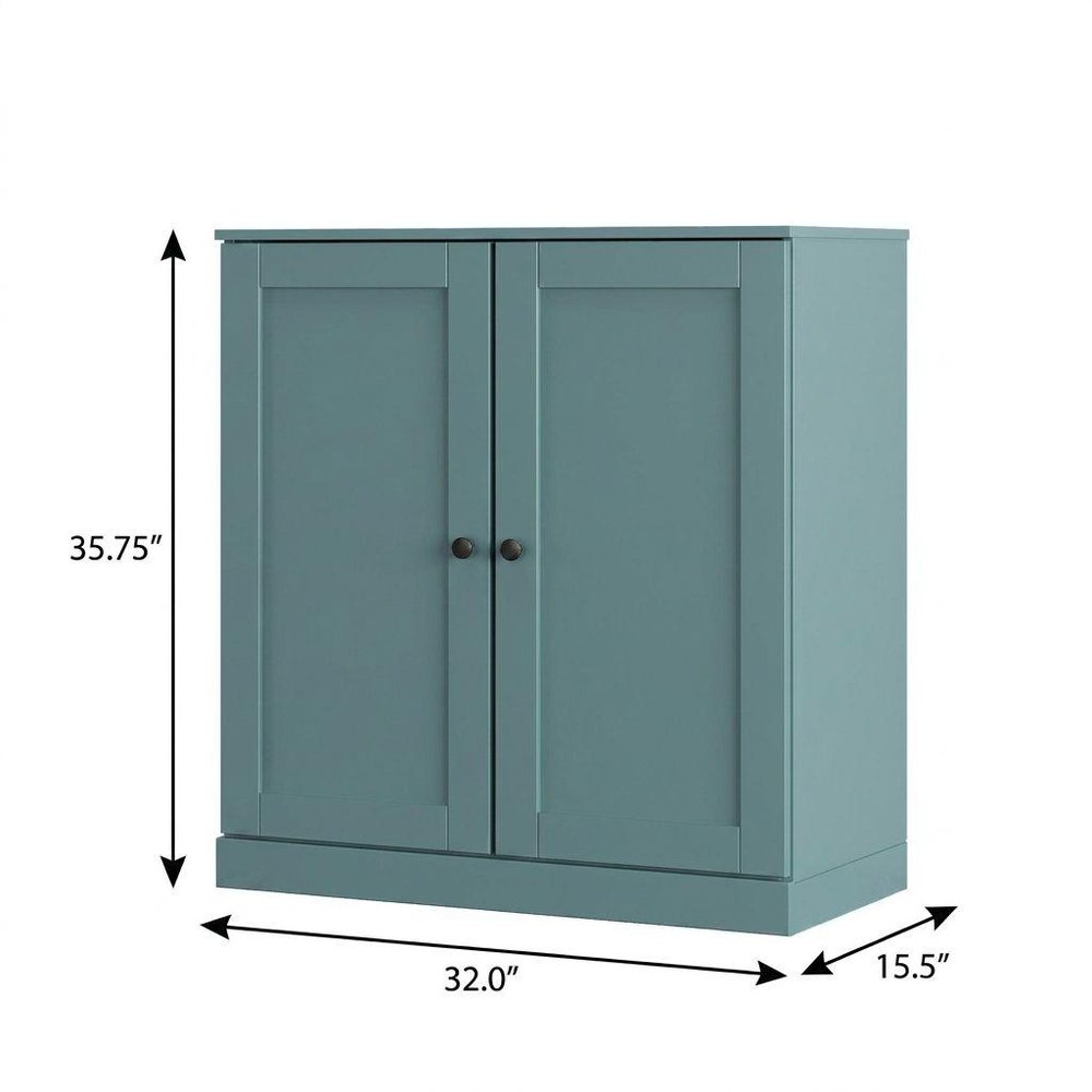Aqua Twenty Pair Solid WoodShoe Storage Cabinet