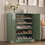 Sage Twenty Pair Solid WoodShoe Storage Cabinet