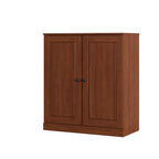 Coffee Twenty Pair Solid WoodShoe Storage Cabinet