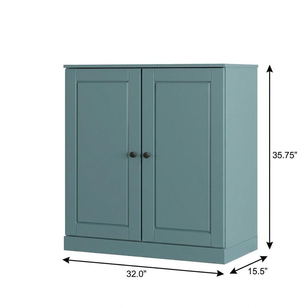 Aqua Twenty Pair Solid WoodShoe Storage Cabinet