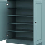 Aqua Twenty Pair Solid WoodShoe Storage Cabinet