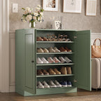Sage Twenty Pair Solid WoodShoe Storage Cabinet