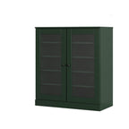 Green Twenty Pair Solid WoodShoe Storage Cabinet