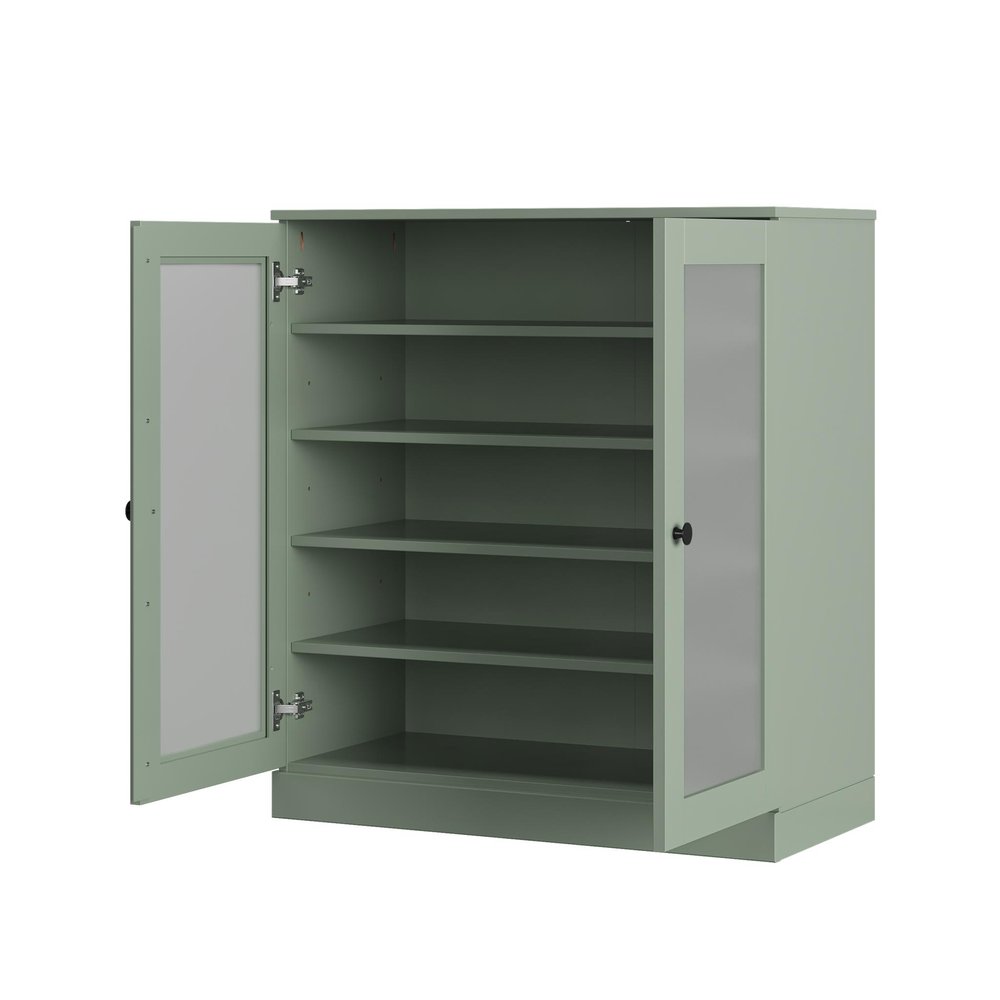 Sage Twenty Pair Solid WoodShoe Storage Cabinet