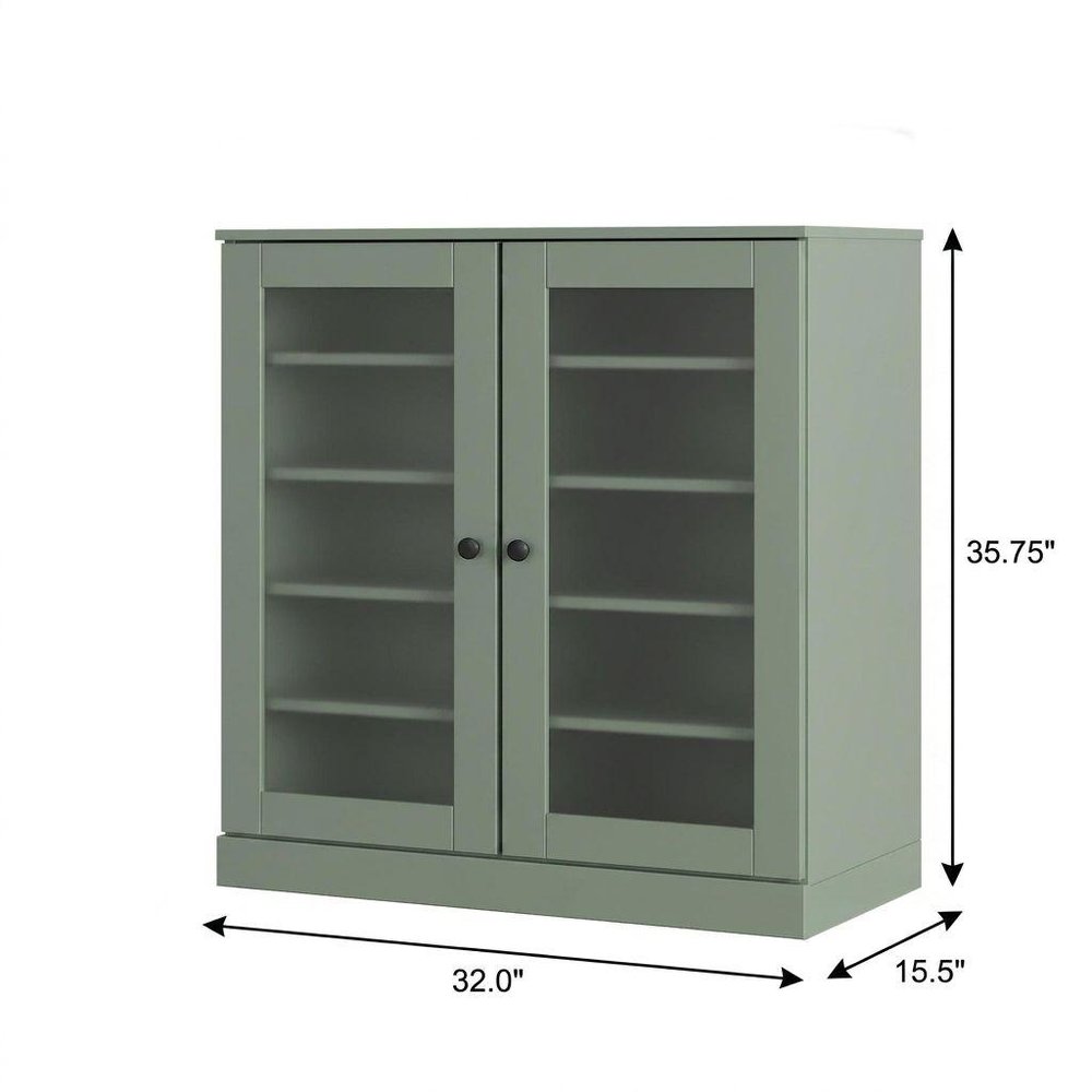 Sage Twenty Pair Solid WoodShoe Storage Cabinet