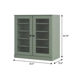 Sage Twenty Pair Solid WoodShoe Storage Cabinet