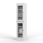 72" White Solid Wood Two Door Pantry Or Storage Closet