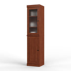 72" Coffee Solid Wood Two Door Pantry Or Storage Closet